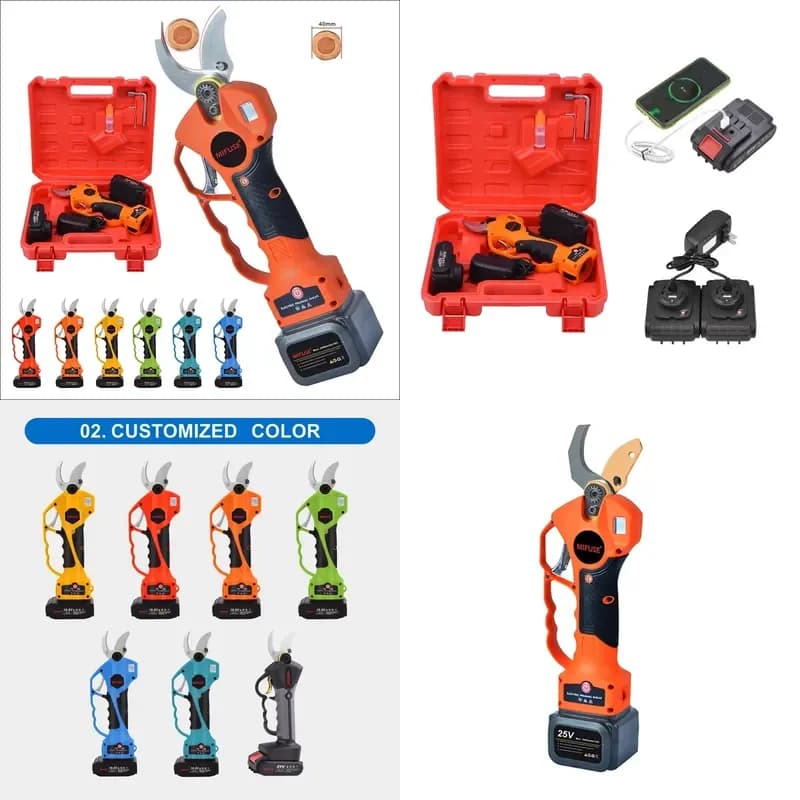 【CHIMU HOME】 40mm Cordless Electric Pruning Shears for Vineyard and Garden Branch Cutting