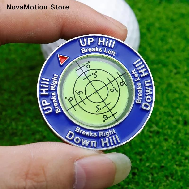 [NM]Golf Green Reader Ball Marker Level Slope Putting Alignment Aid Compact Portable Training Tool For Golf Course Practice Game