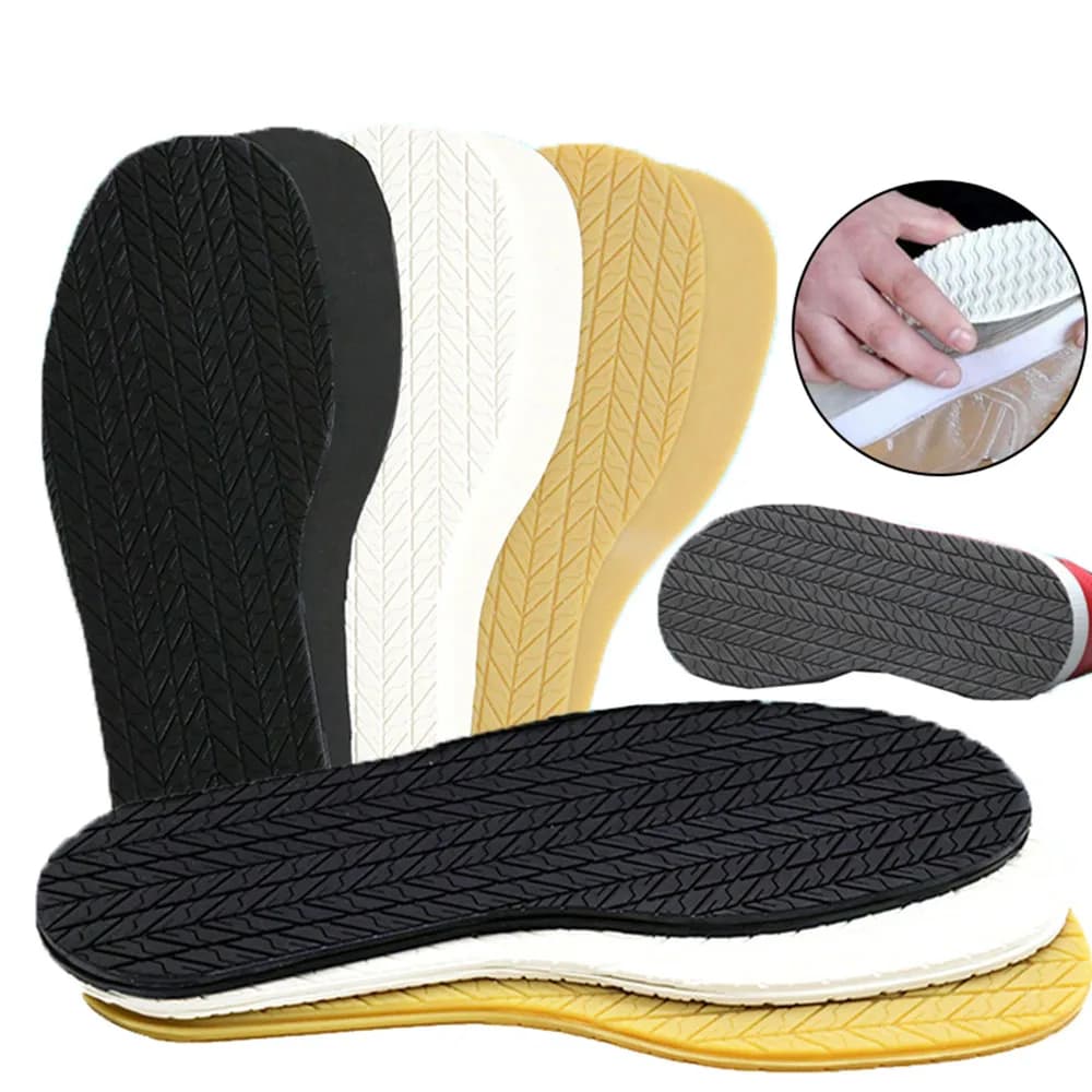 Riparazione fai-da-te 1 paio protezione suola completa scarpa da ginnastica riparazione scarpe da lavoro suola antiscivolo cuscinetti per piedi cuscinetti adesivi suola antiscivolo in gomma