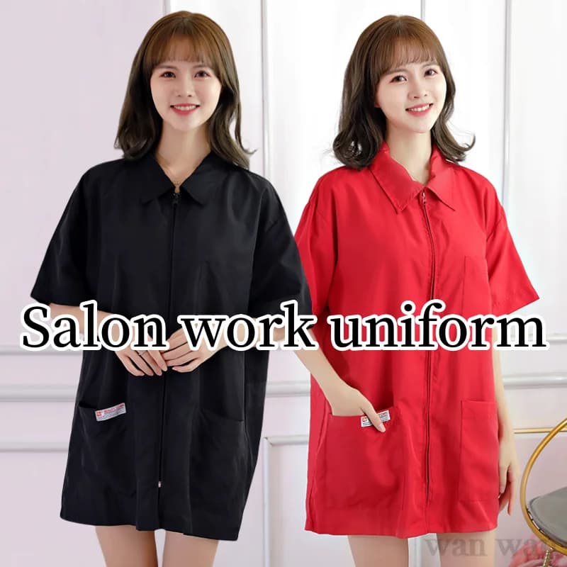Parrucchiere abbigliamento da lavoro parrucchiere uniforme Anti capelli antistatico Hairstylist abito salone di bellezza grembiule Pet Grooming grembiule Y1124