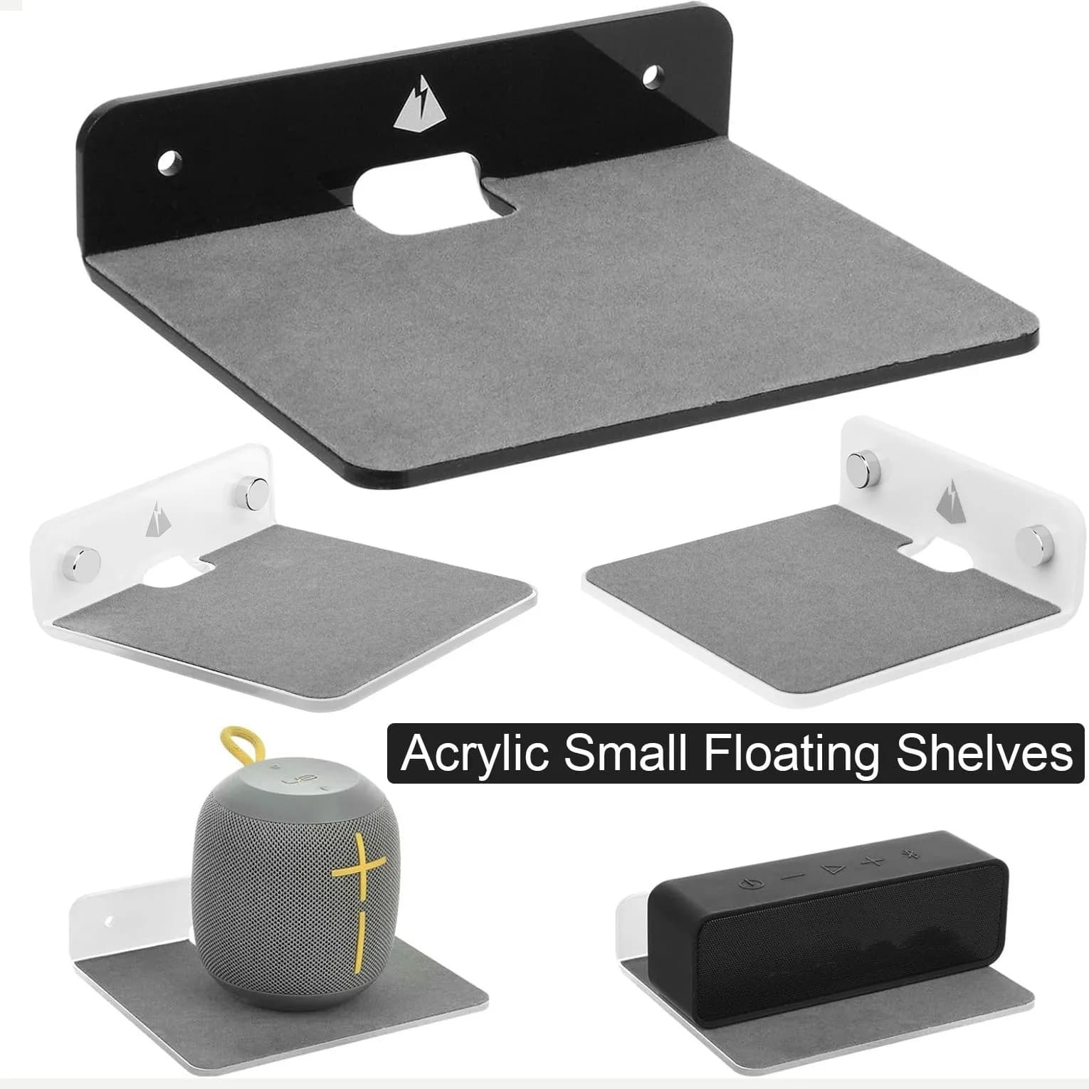 4.25 Inch Small Acrylic Floating Shelves Speaker Support Mobile Phone Display Camera Floating Monitor Display Router
