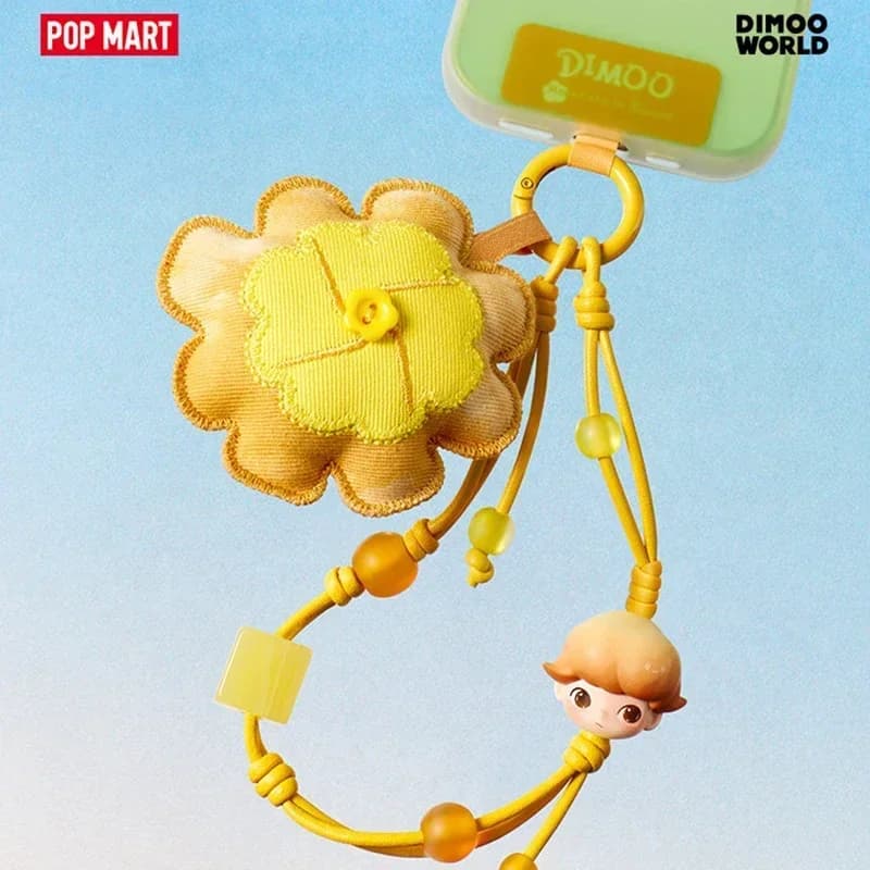 POPMART DIMOO MOMENTS IN BLOOM Serie Ciondolo Blind Box Busta a Sorpresa Decorazione da Scrivania Modellini Giocattolo Statuetta Anime