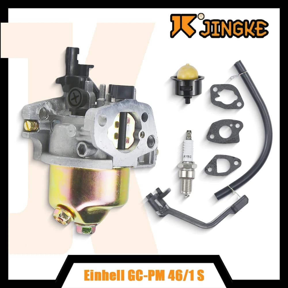 Per GC-PM 46/1 S GC-PM 51/2 S HW HBM 46 R Rasaerba Attrezzo da giardino Rasaerba Kit carburatore Candela Pompa Primer Guarnizione Tubo