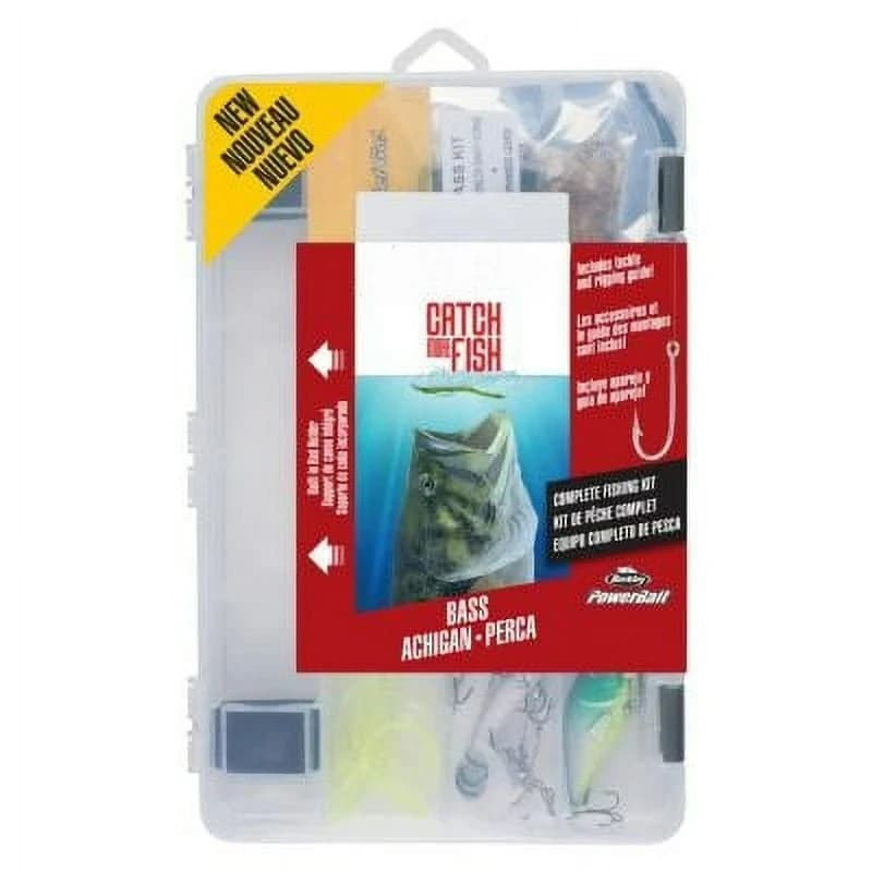 Bass Fishing Equipment Kit with Accessories Box