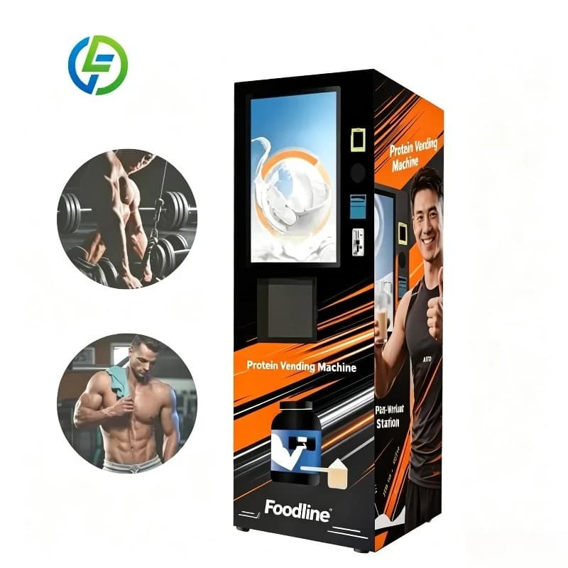 FL Customized High Quality Factory Design Protein Shake Powder Vending Machine for Europe Market With Card Pay and QR Pay