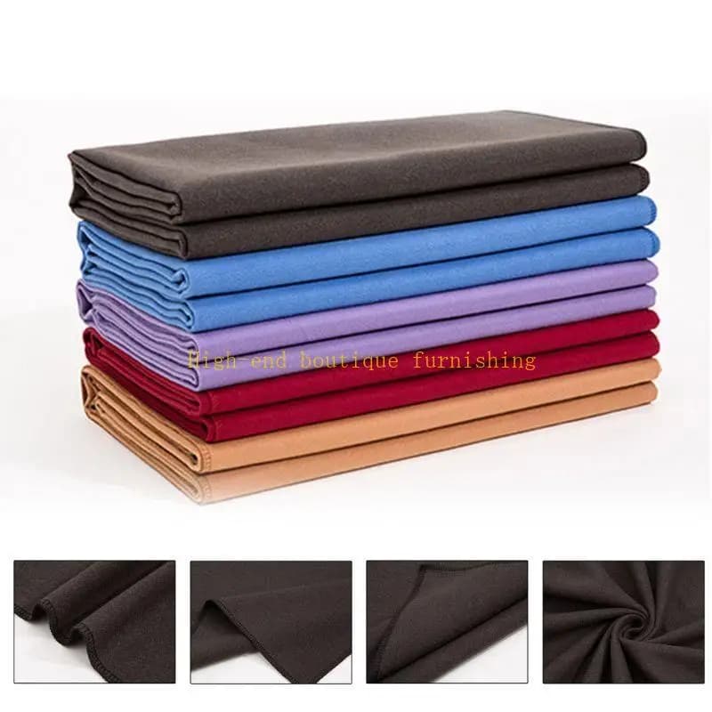 L9NB Tappetino da yoga spesso in lana sintetica, coperta da fitness, caldo e antiscivolo, asciugamano da meditazione per pilates