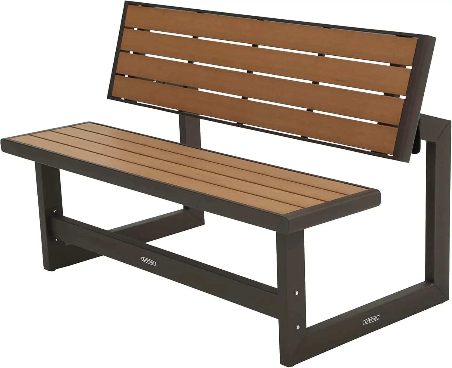 LIFETIME 60054 Panca/Tavolo Convertibile, Struttura in Finto Legno