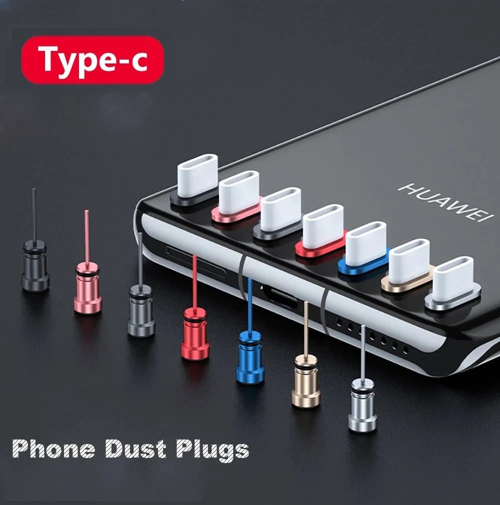 USB C Dust Plug for Samsung Huawei Redmi Phone Accessories