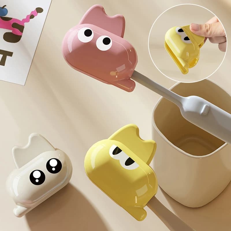 Clips for Toothbrush for Animated Cardboard, Anti-dust Portable Covers, Protective Cover for Plastic Electric Brush