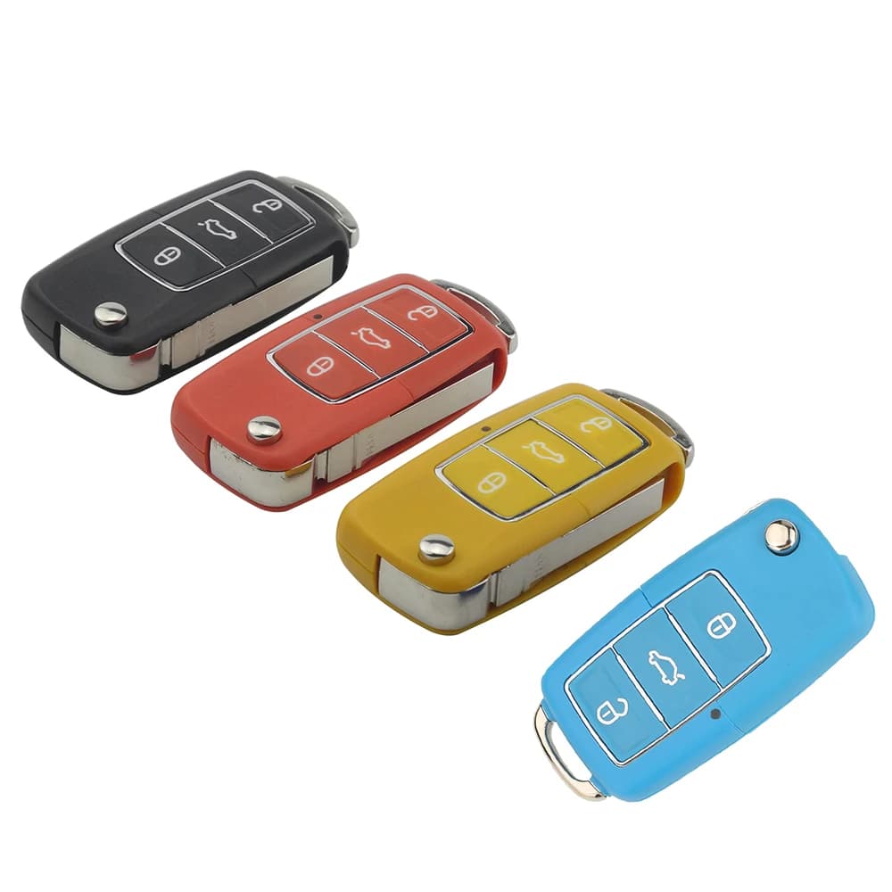 JYQ 3 Replacement Button Flip Distance Key Car Seat Cover for Volkswagen VW Jetta Golf Passat Beetle Polo Bora Seat Skoda