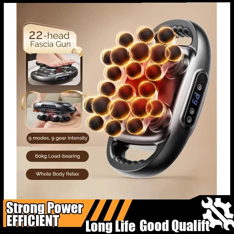 New Hot 22 Head Band Gun Body Massage Gun with High Frequency Vibration Back and Life Massage Instruments for Muscle Massage for Neck and Shoulder