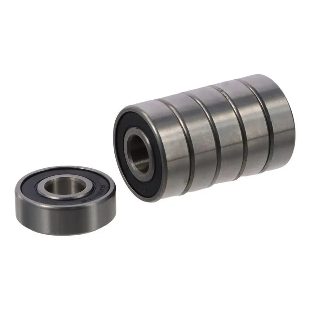 Cuscinetto a Sfera Durevole 12x32x10 mm, a Gola Profonda, Doppio Schermo, in Acciaio, Sigillato in Gomma, 6201-2RS, per Industria delle Pompe