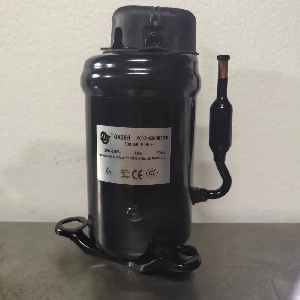Compressore Ermetico Compatto QX36H QX42H QX65H per Deumidificatore, Refrigerante R134A, Mini Sistema di Raffreddamento