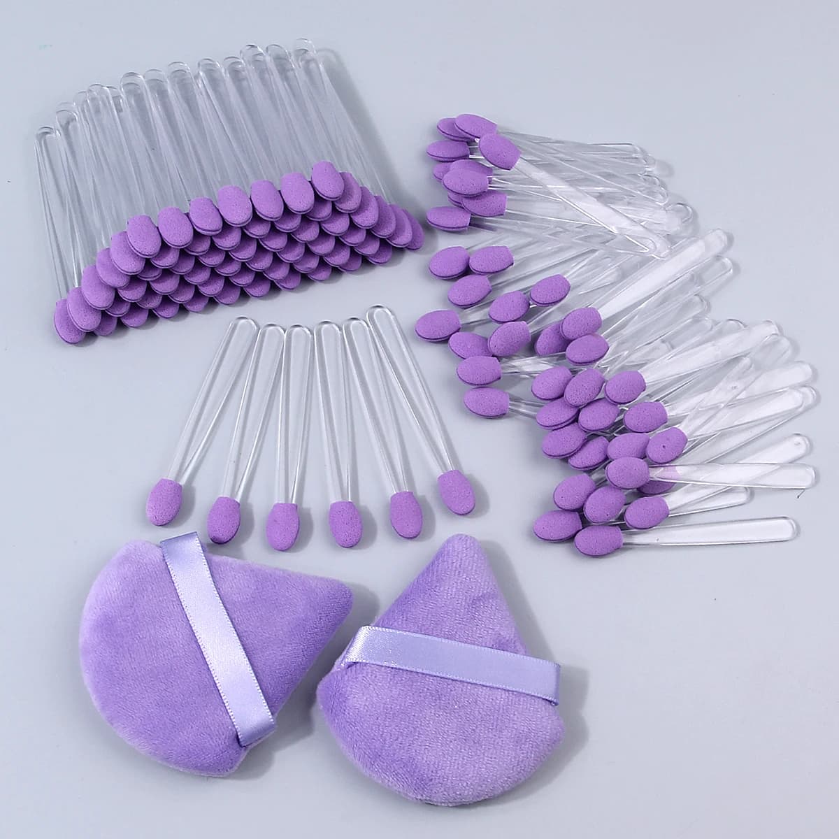 Kit di 102 Pennelli Monouso in Spugna per Ombretto, Pennelli Portatili per Correttore, Pennelli per Nail Art e Sfumatura