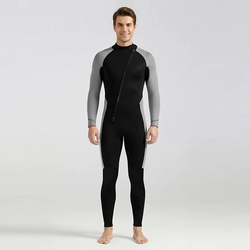 Muta Subacquea Termica da Uomo 3MM in Neoprene per Surf, Immersioni e Sport Acquatici, Anti-Medusa, per Snorkeling, Rash Guard, Costume da Bagno