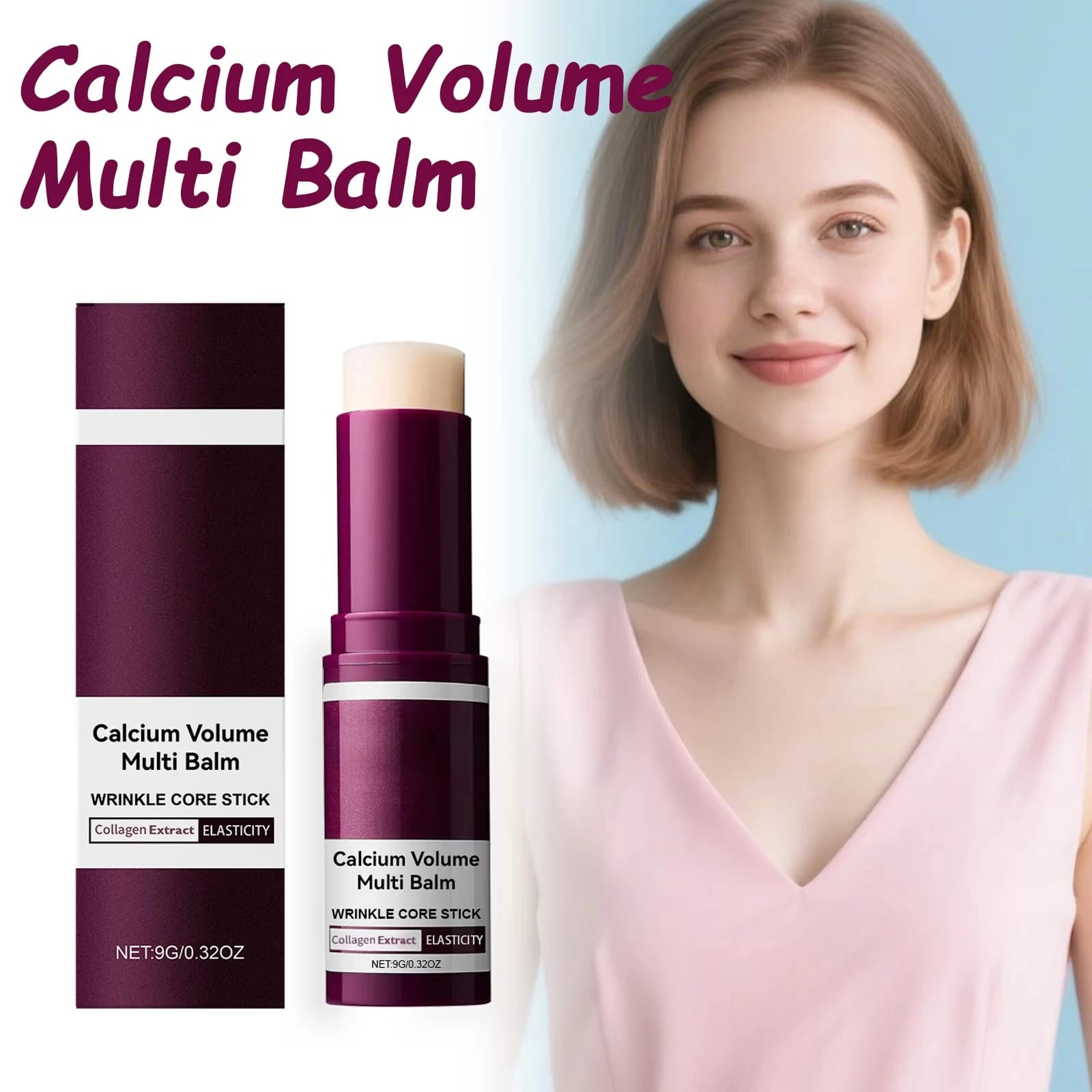 Multi balm soccer volume firming skin moisturizing nourishing smoothing collagen moisturizing stick for eyes neck facial skin care
