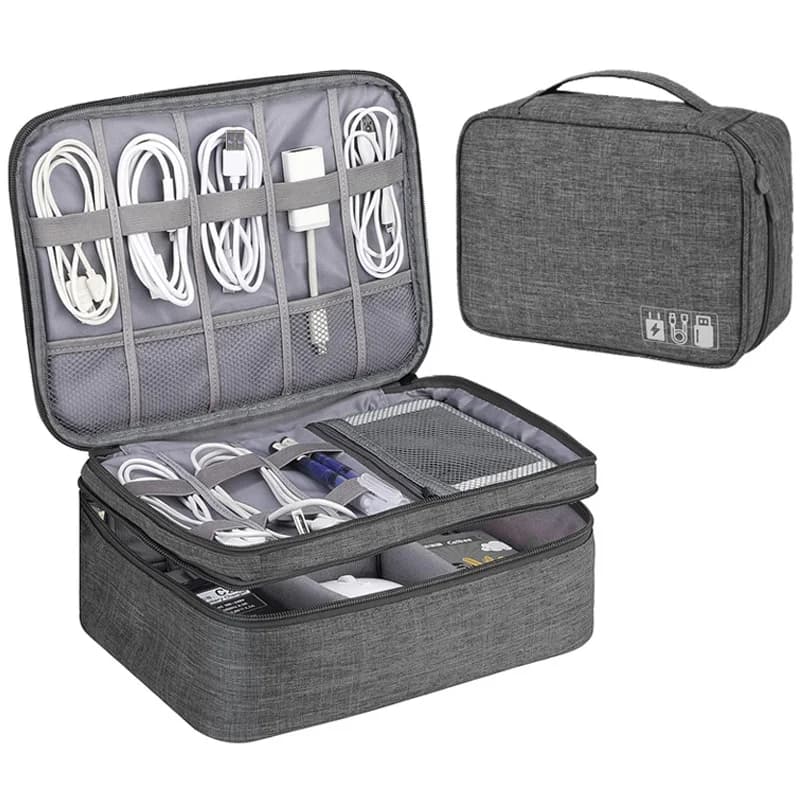 Borsa di archiviazione digitale portatile Gadget USB Borse per organizer per cavi impermeabili Custodia per dispositivi elettronici Accessorio per pacchetti da viaggio