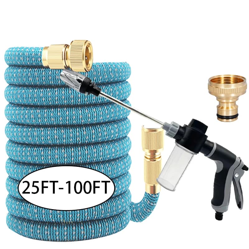 Tubo da giardino espandibile Magic Hose, lavaggio auto ad alta pressione, multifunzionale, pistola ad acqua, tubo da giardino, strumenti per irrigazione e lavaggio auto