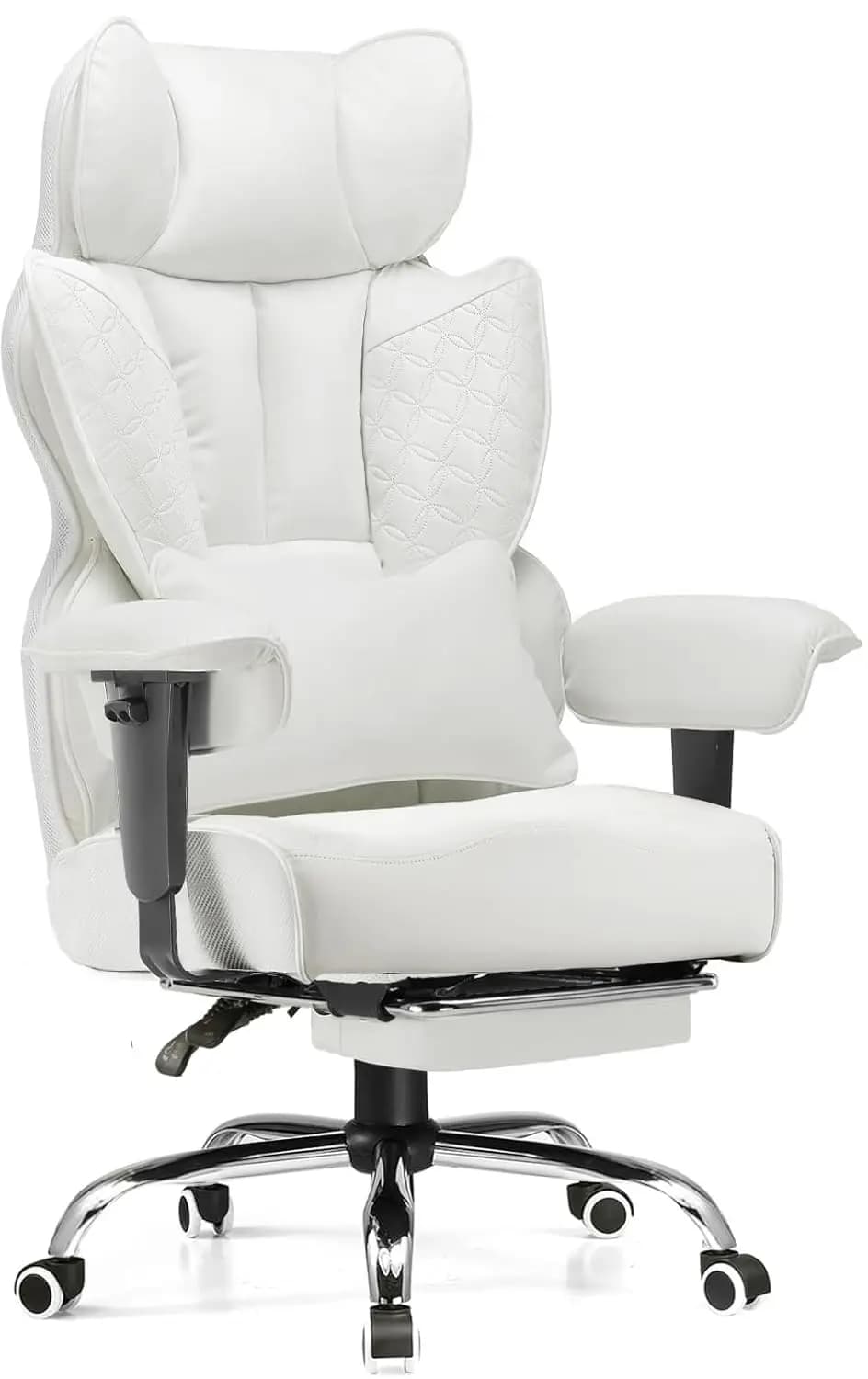 Sedia da Gaming Grande e Alta per Carichi Pesanti (400 libbre), Sedia da Ufficio Robusta con Poggiapiedi e Supporto Lombare Ergonomico a Molle Insacchettate, Personalizzabile
