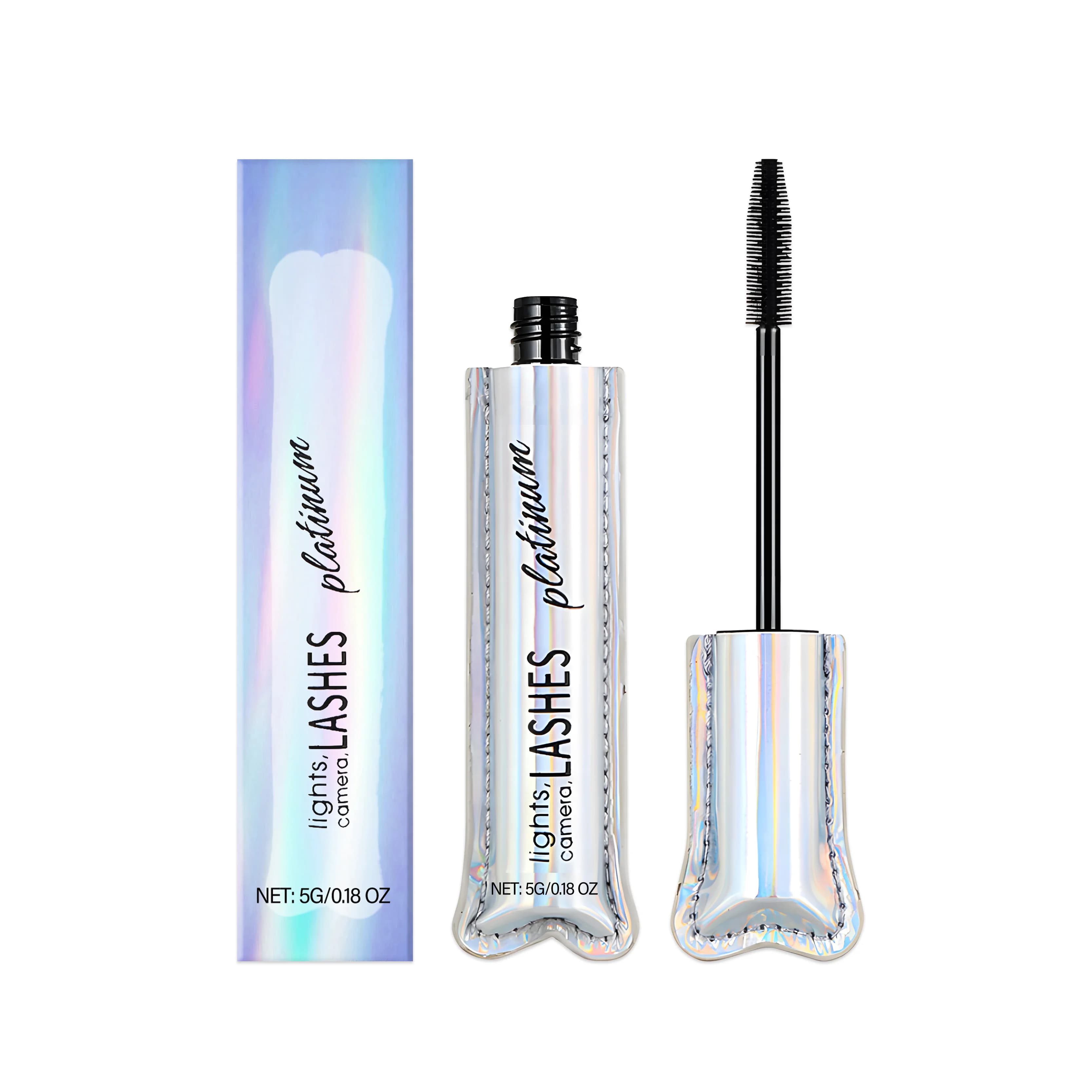 Mascara Nero a Lunga Duration, Natural Effect and Delicate, Resistant to Sweat, Lightweight and Portable for the Daily Makeup of Eyes
