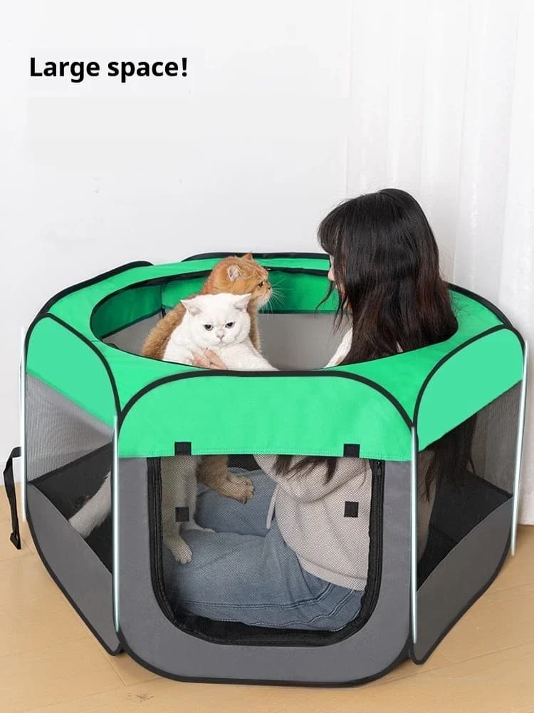 Tenda Pieghevole Portatile per Gatti, Cuccia da Viaggio per Cani, Rifugio per Animali Domestici di Grandi Dimensioni, Casa Confortevole ed Economica per Gatti