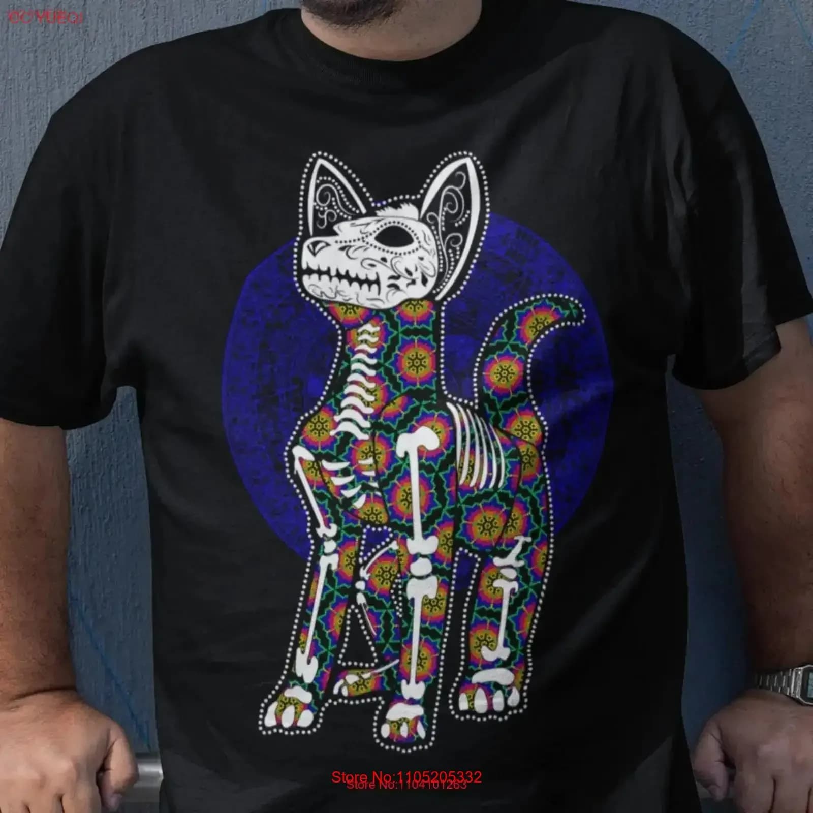 Xolo day of the dead art xoloitzcuintli mexican T Shirt mens aztec dog dad mexico shirts clothing men vintage Washed Soft