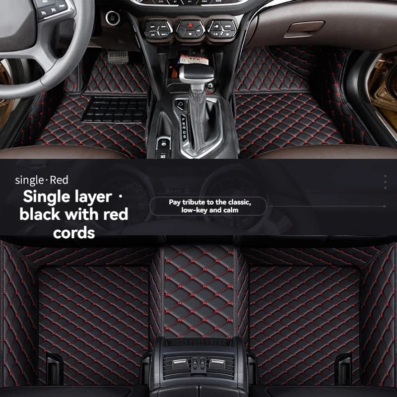 Tappetini per auto esclusivi, completi e facili da pulire per Kia K4 2014-2017, tappetini in moquette.