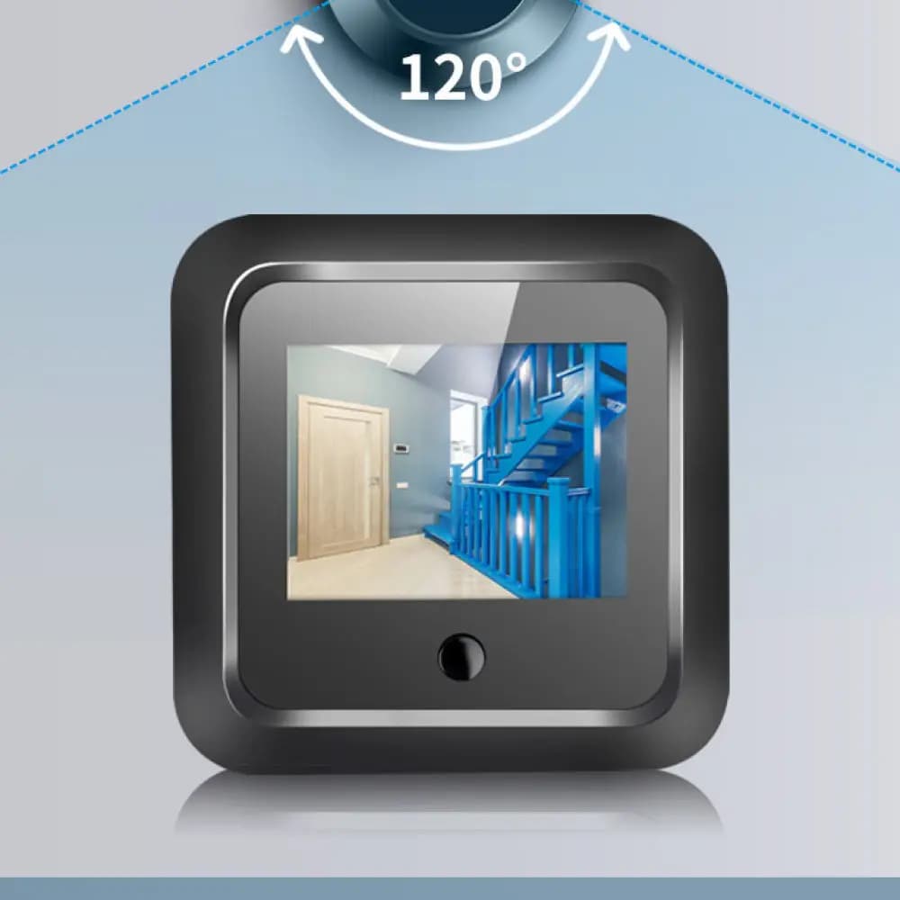 Visual Doorbell Security Camera 2.4 Inch Screen Digital Peephole Viewer Video Recorder Home Monitor For Bolan Smart X5D