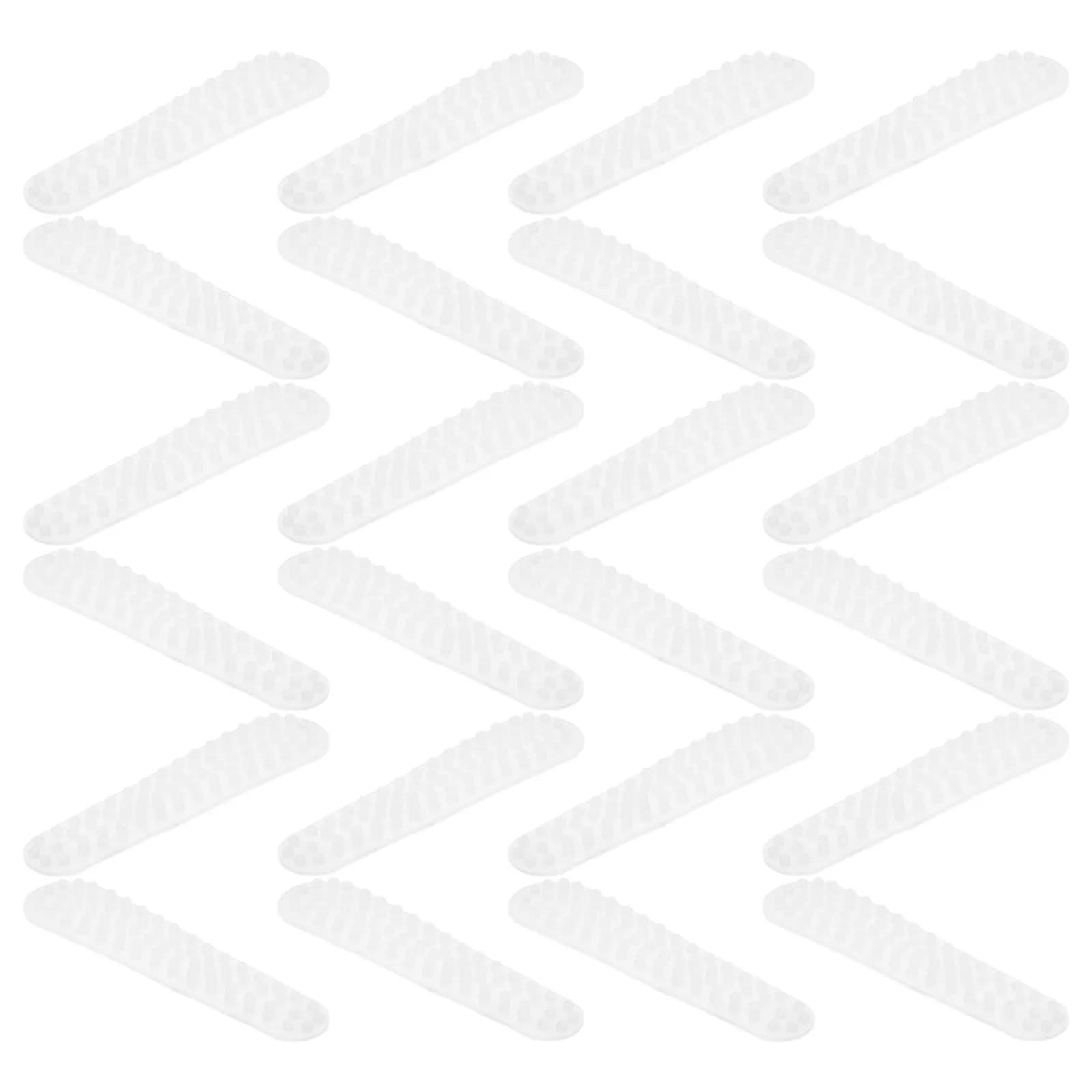 30Pcs Anti Slip Clothes Hanger Grips Silicone Adhesive Strips Non Skid Hanger Accessories for Home Store Wardrobe