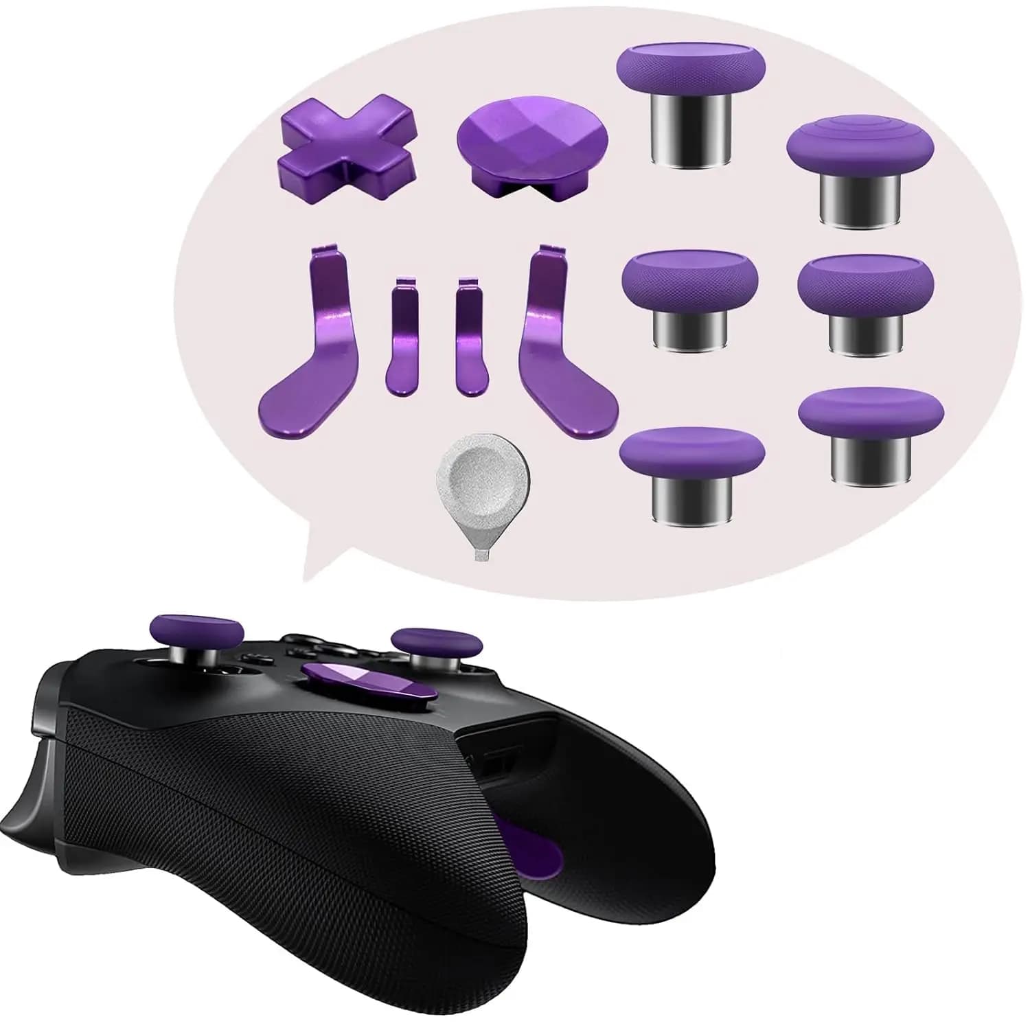 Per kit di parti di ricambio per joystick Xbox One Elite Series 2 compatibili con controller wireless Xbox Elite serie 2 Core