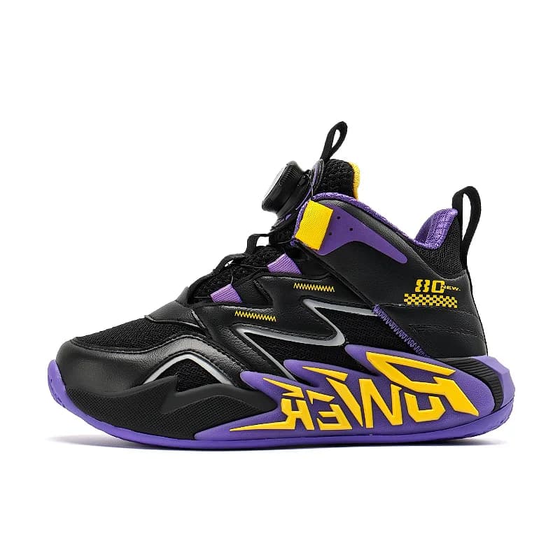 Scarpe da Basket con Suola Spessa per Uomo, Supporto alla Caviglia, Assorbimento degli Urti, Antiscivolo, Resistenti all'Usura, Traspiranti in Mesh per Uso Esterno