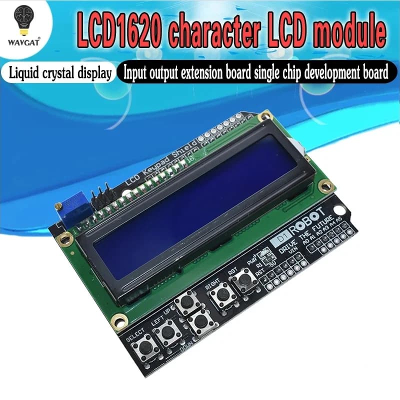 LCD Keyboard Screen LCD1602 Display LCD Module 1602 for Arduino ATMEGA328 ATMEGA2560 raspberry pi UNO blue screen