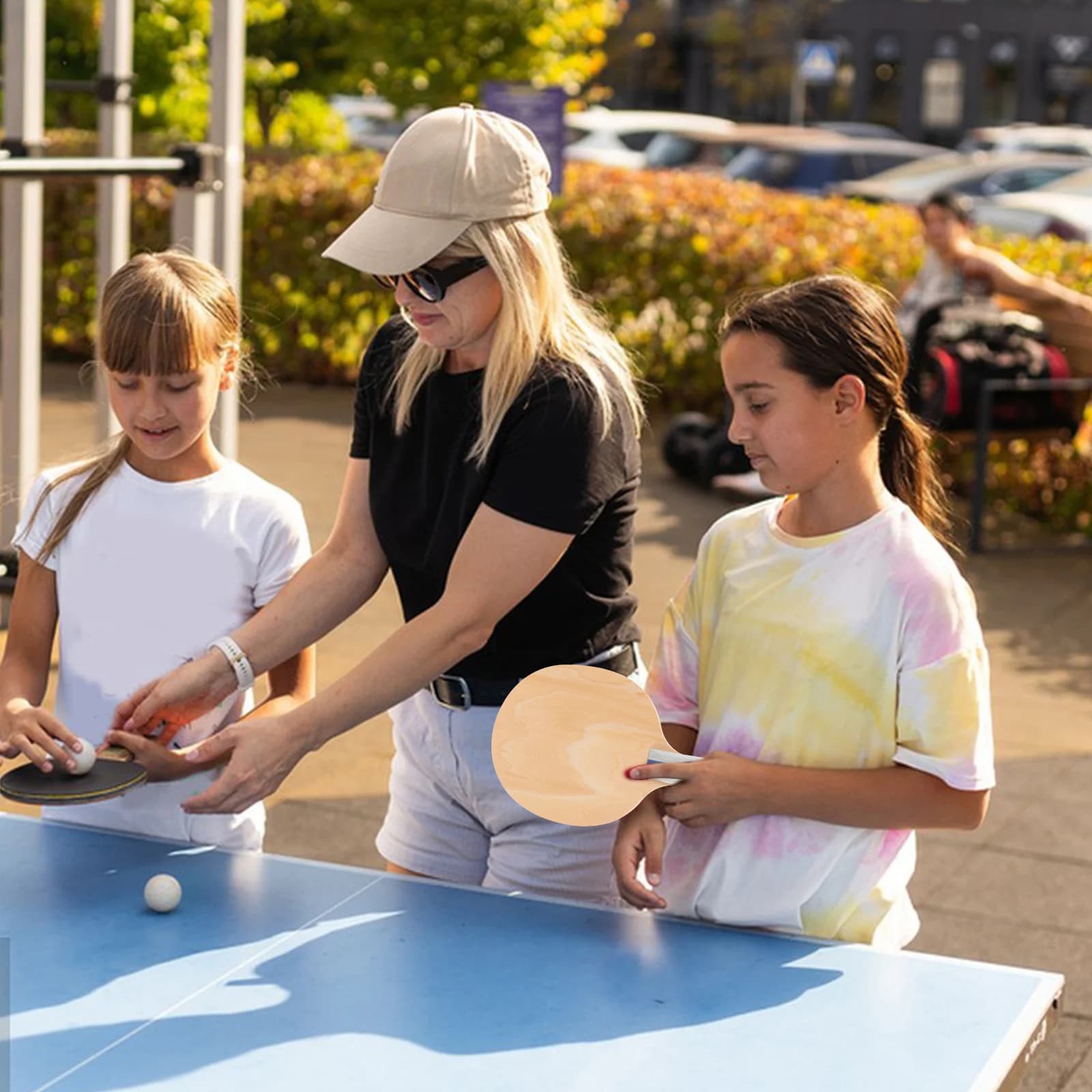 Ping Pong Rack in Wood, Standard Size, for Training, Beginners, Sports, Laptop, Table Tennis Accessories