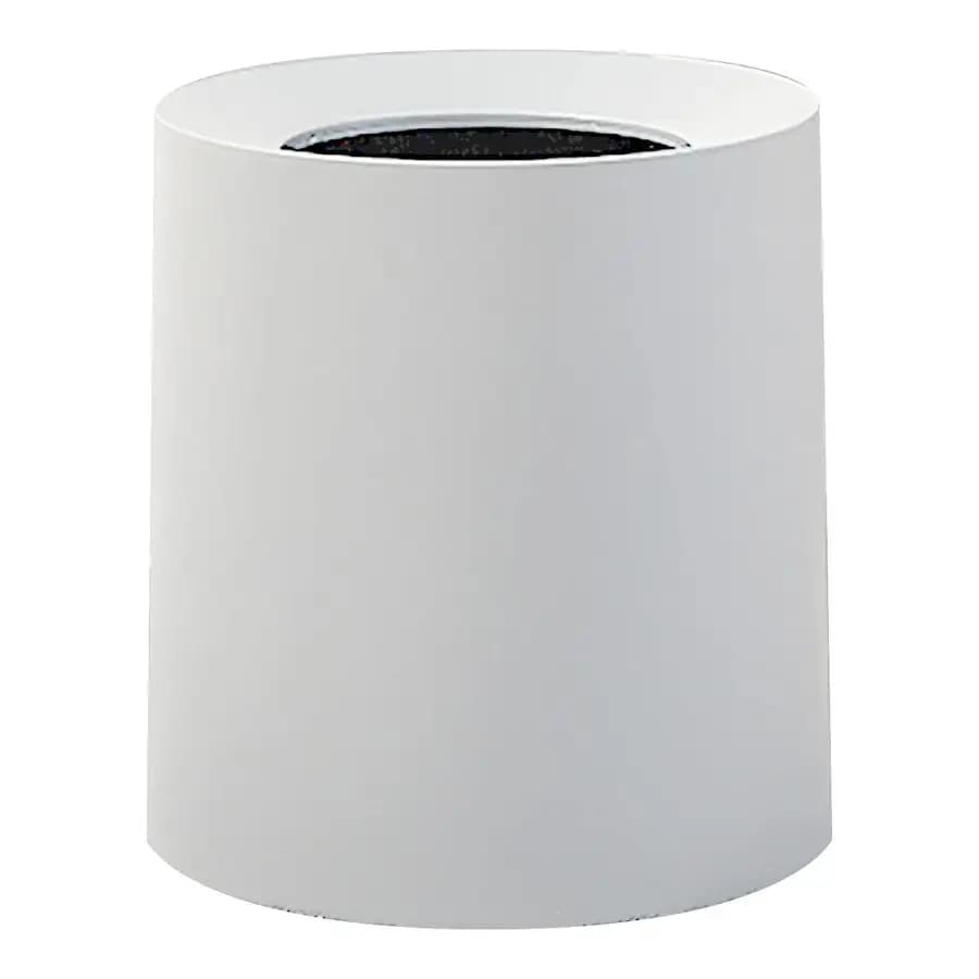 Cestino per rifiuti rotondo, cestino per rifiuti aperto da 2,1 galloni 8 litri, bidone della spazzatura bianco con bidone di plastica rimovibile, mantiene il sacchetto di rivestimento nascosto, bagno Gar