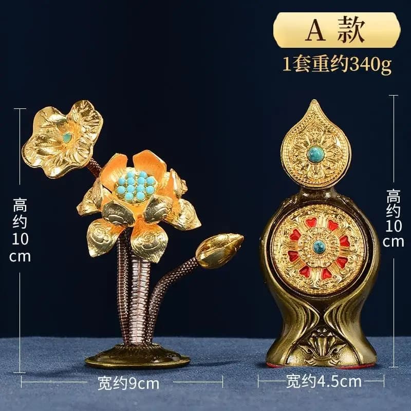 Buddha Hall, Buddha Front, Lotus Flower Offering, Eight Alloy Offerings, Dorma Food Seed, Crispy Oil Flower Offering