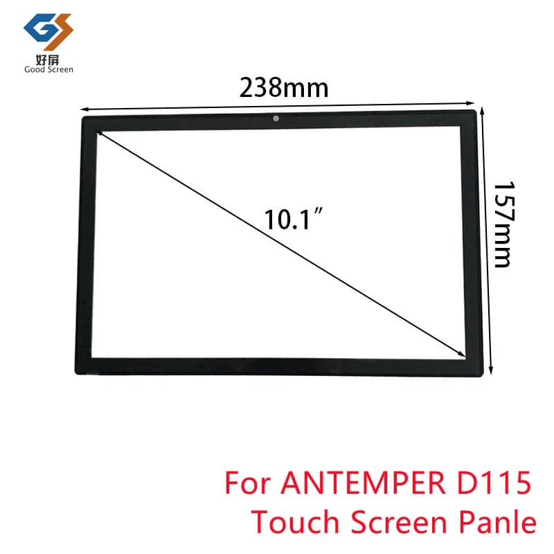 Nero Touch Screen da 10.1 pollici per ANTEMPER D115 Tablet PC Touch Screen capacitivo Digitizer Sensore Pannello di vetro esterno