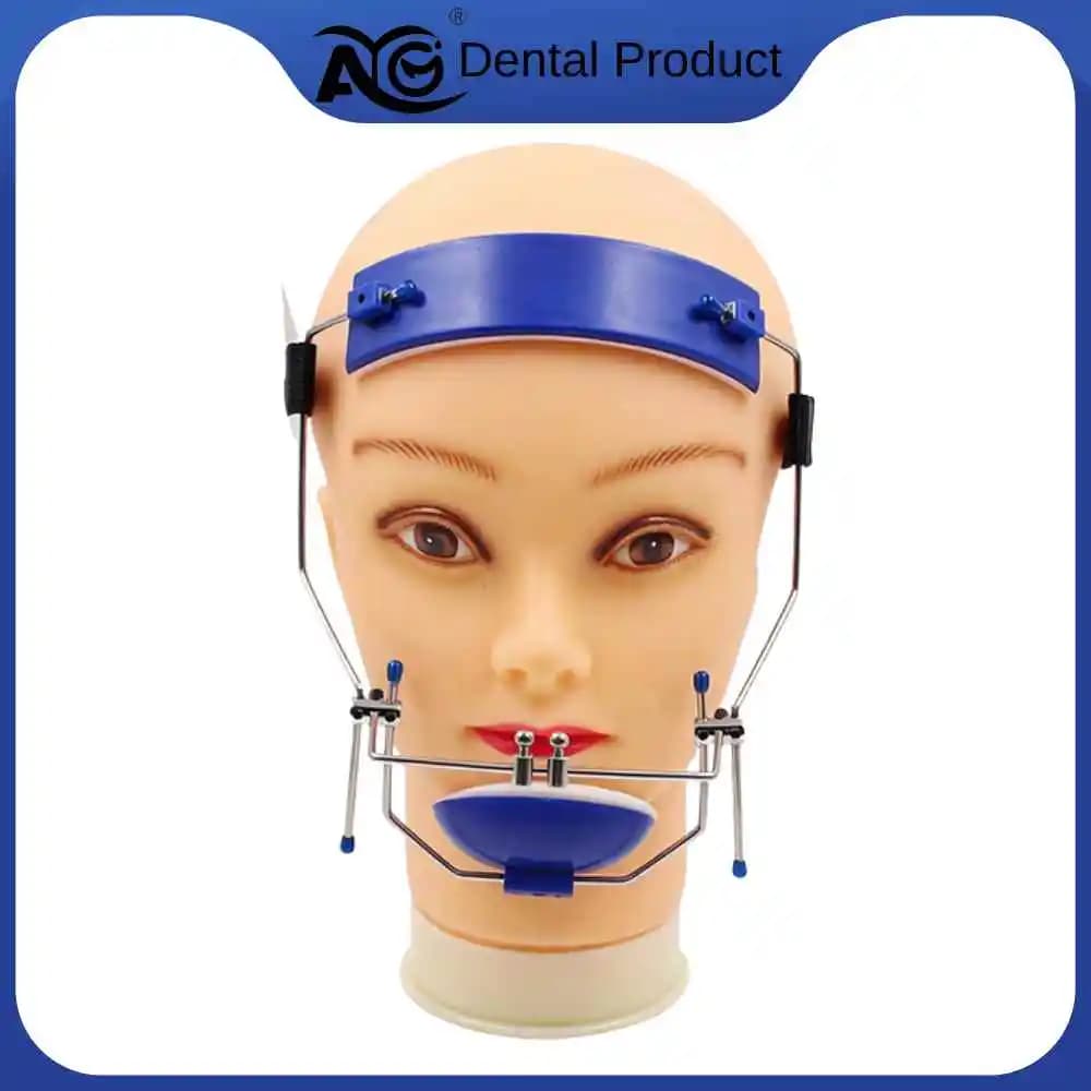 AG Dental Mask Orthodontic Adjustable High Pull Headgear Face Mask Double Pole Odontologia Tools Dentistry Device 1set