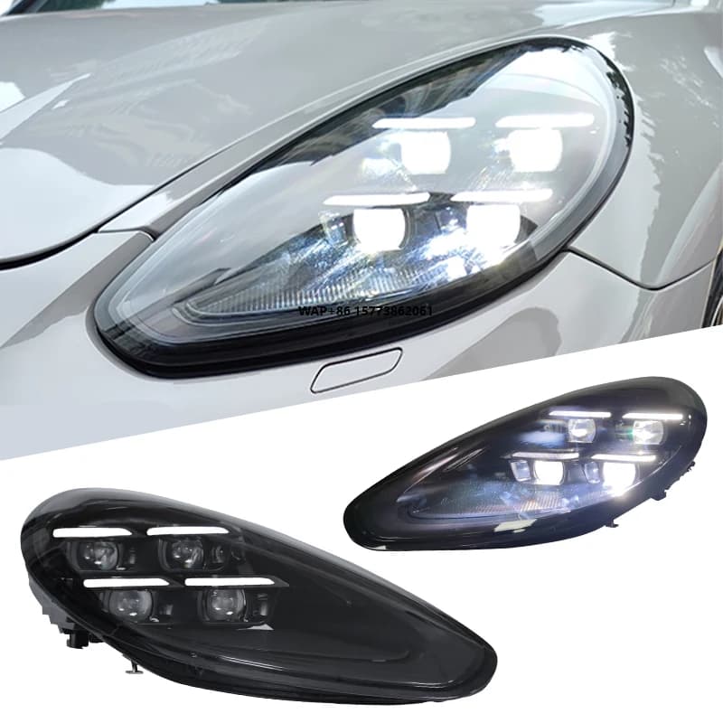 2 Pezzi per 2010-2016 970 Fari Anteriori Aggiornati 2024 Pdls con Fascio Alto e Basso LED Matrix Doppio LED