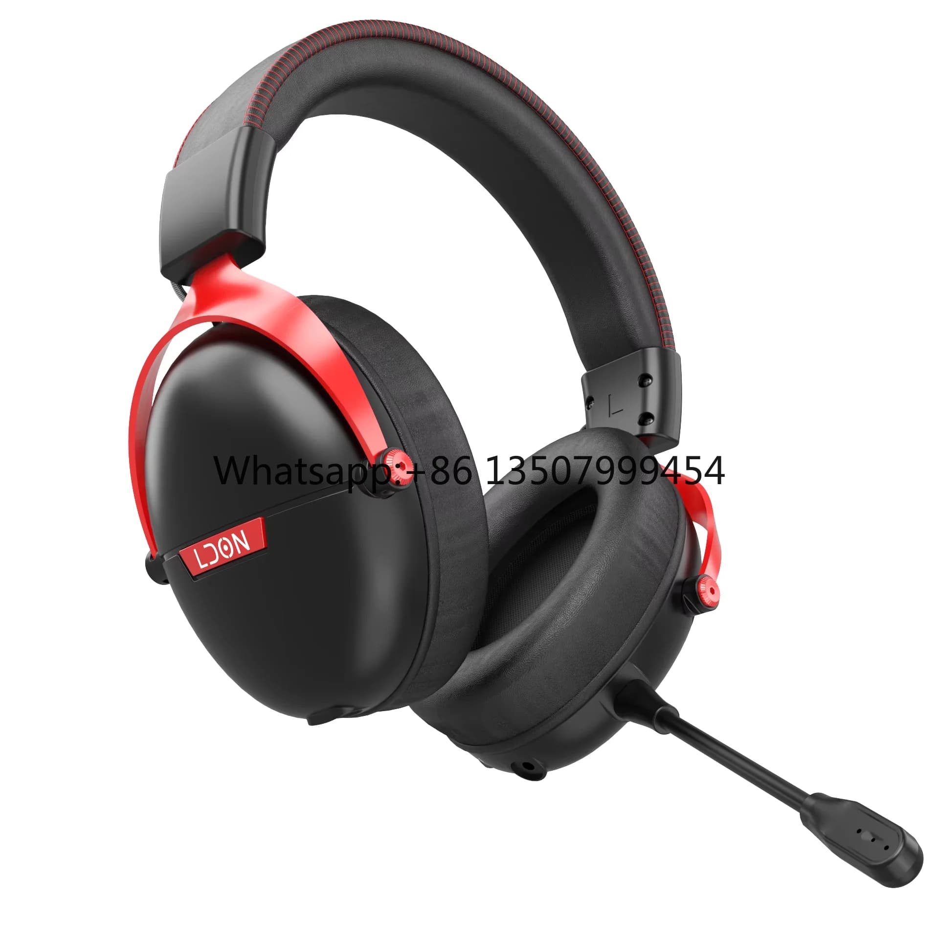 Cuffie Gaming Over-Ear Popolari con Microfono, ANC, Luci RGB, Impermeabili IP65, per Connessione Cablata e Wireless 5.3, Durevoli per Telefoni Cellulari
