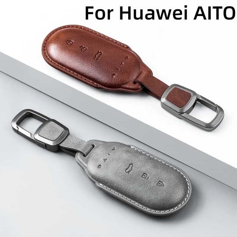 Adatto per Huawei AITO M5 M7 Porta carte chiave per auto Custodia per smart card NFC Guscio protettivo in pelle scamosciata