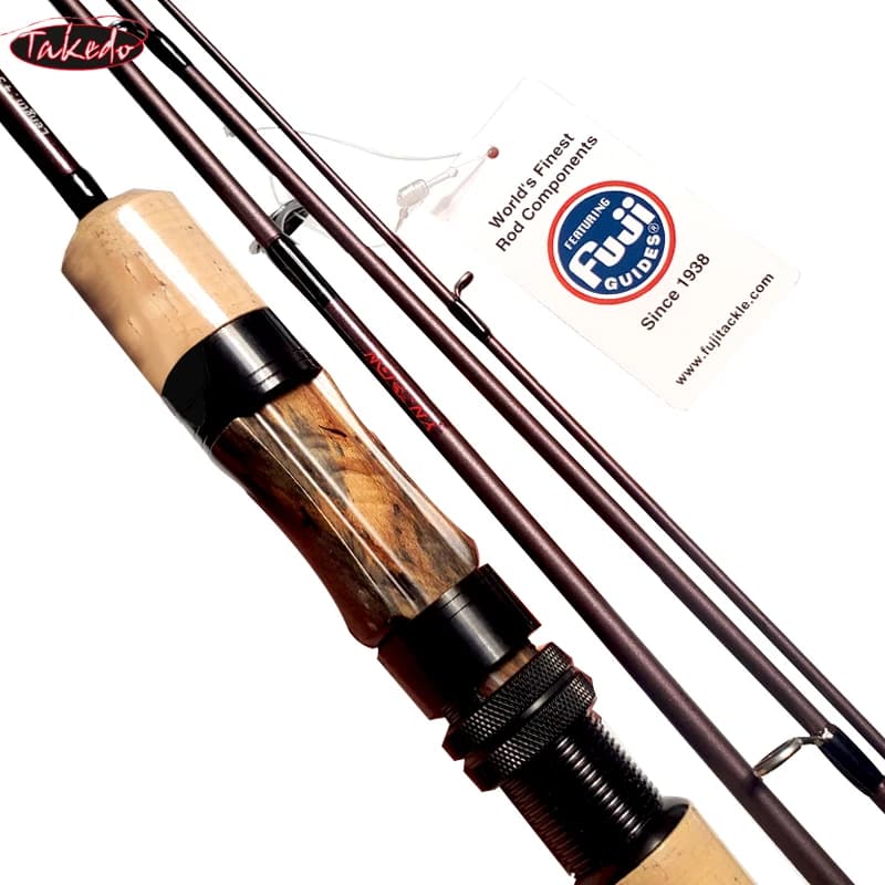 TAKEDO TN93 454UL Canne da viaggio protettive 4 sezioni Canne da pesca da viaggio ultraleggere per trota Fibra di carbonio Spinning Casting Ultralight