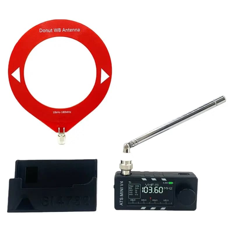 AS95-MINI SI4732 Radio With Stand ALL Band DSP Radio FM AM SSB LSB USB Receiver Built-In Hi-Z Headphone Amplifier