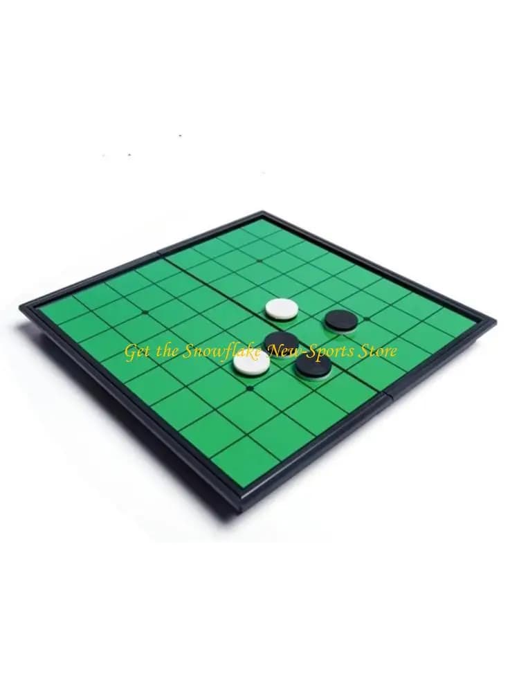 E56D Gioco magnetico pieghevole Go, strumento giochi strategia educativa pieghevole da 9,84 pollici Reversi Othello per