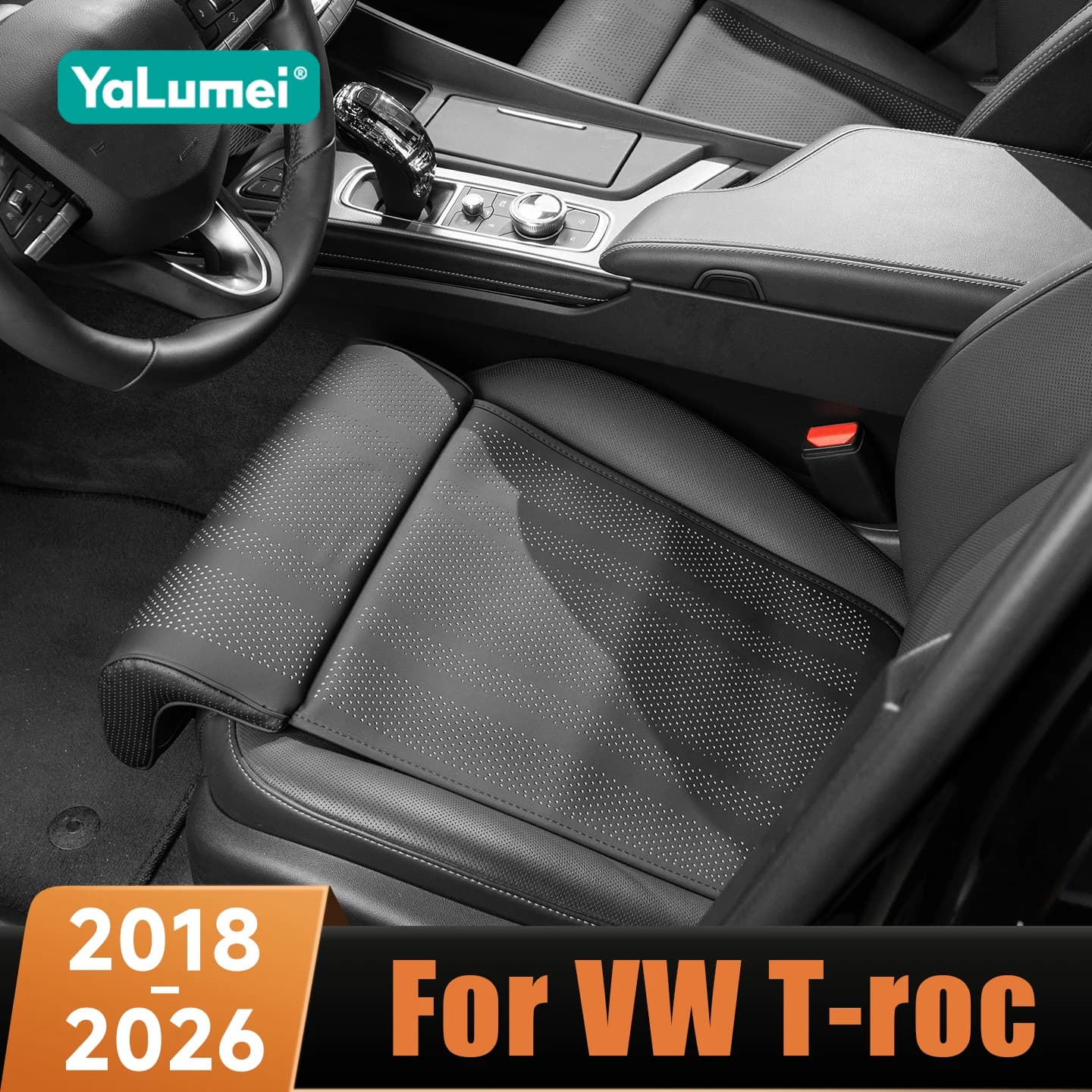 Support for Auto Legs, Seat Extension, Memory Foam Bearing for Volkswagen VW T-roc 2018- 2026