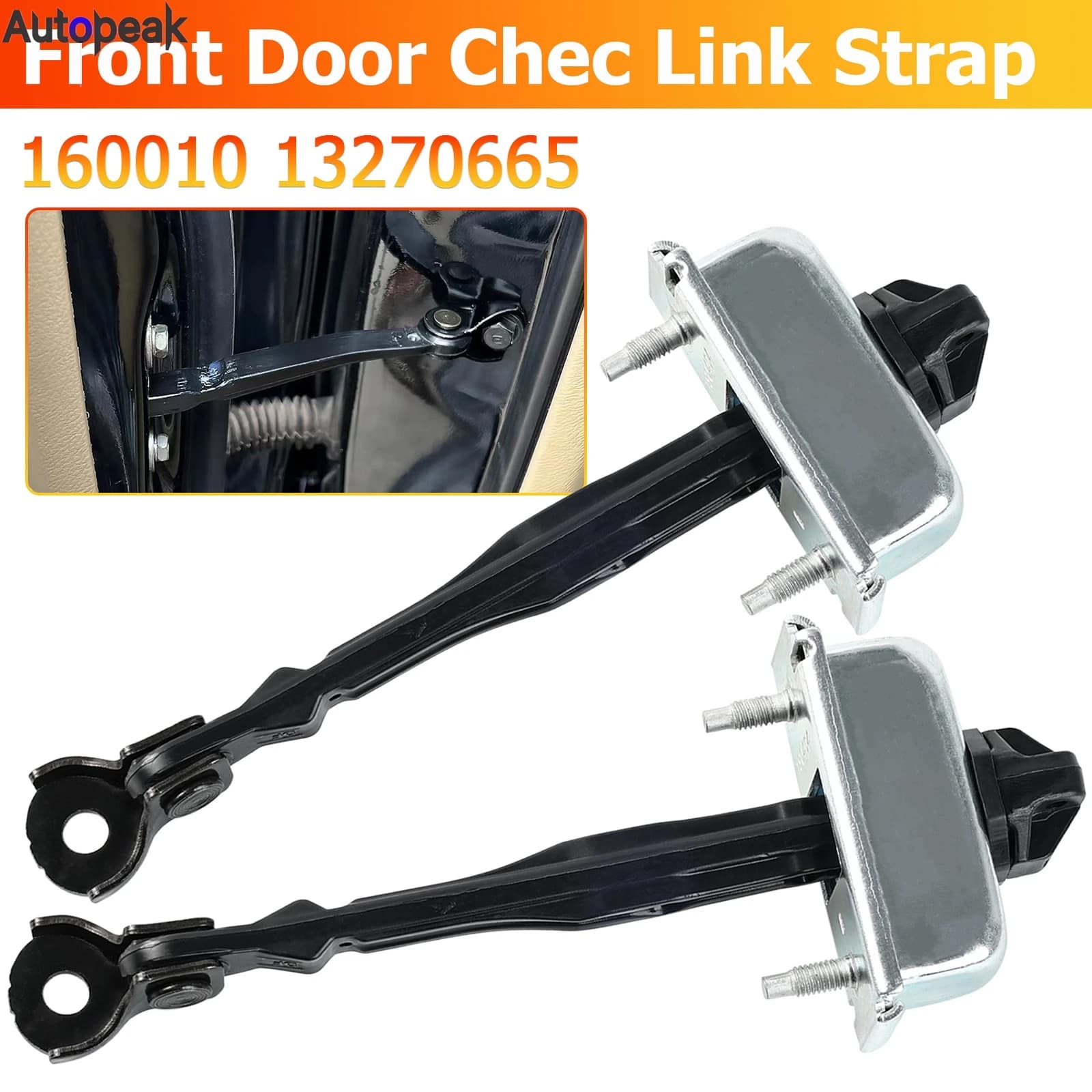 Door Check Link Strap Hinge Stopper Left / Right For Vauxhall Opel Astra J Buick Verano Chevrolet OE# 160010 13270665 13363546