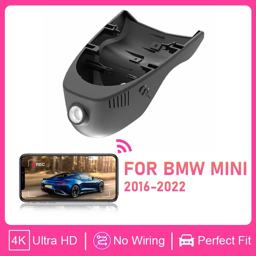 Dash Cam Plug and Play for BMW Mini SE (electric vehicle) DashCam for MINI Countryman F60 Cooper 3 doors F56 2016-2022 Car DVR