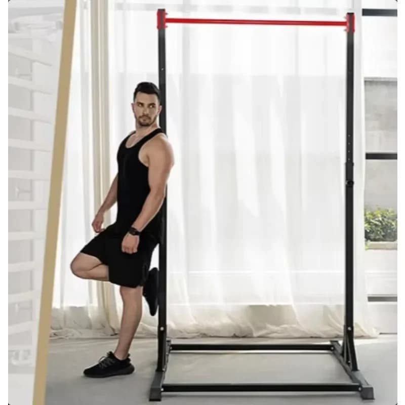 Pull Up Bar Dip Station Adjustable Calisthenics Exercises Strength Training Rack for Home Gym Outdoor
