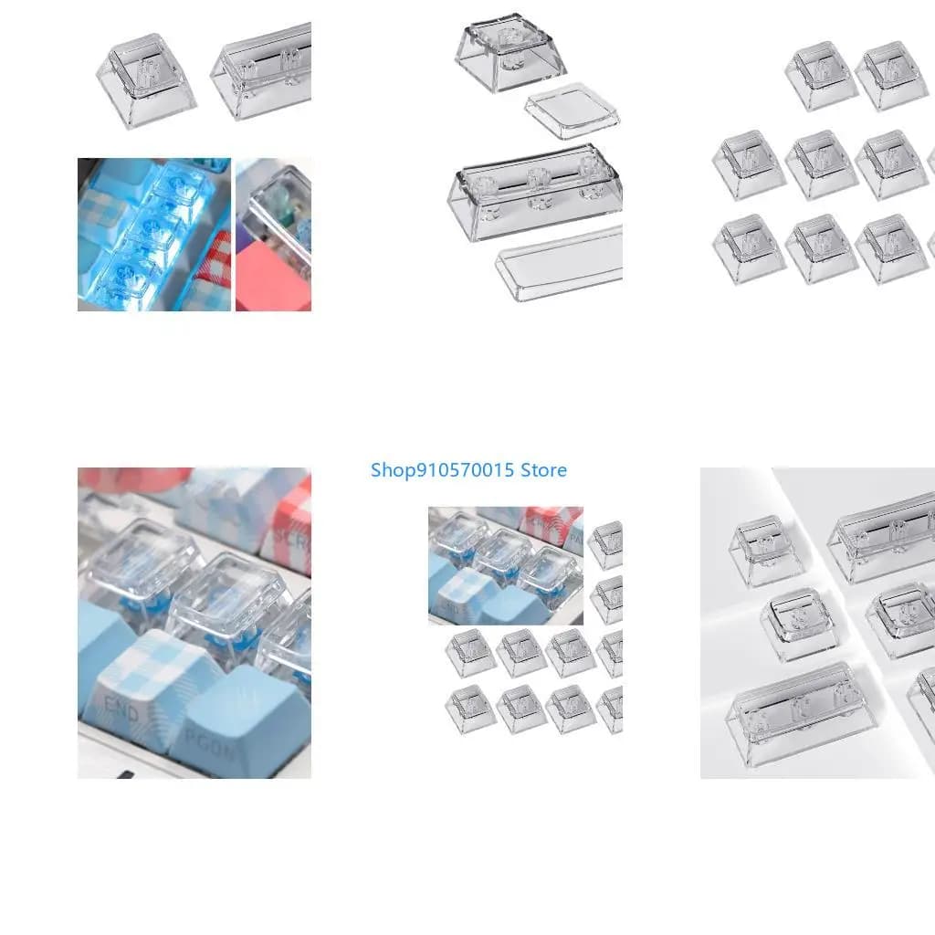 B95C Transparency Keycaps 1U/2U Size For Most Mechanical Keyboards Slip proof Smooth