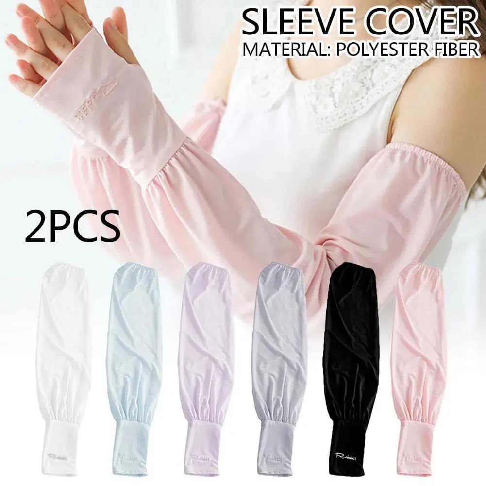 Breathable, anti-UV, breathable frozen silk sleeves for cycling and driving, unisex model.