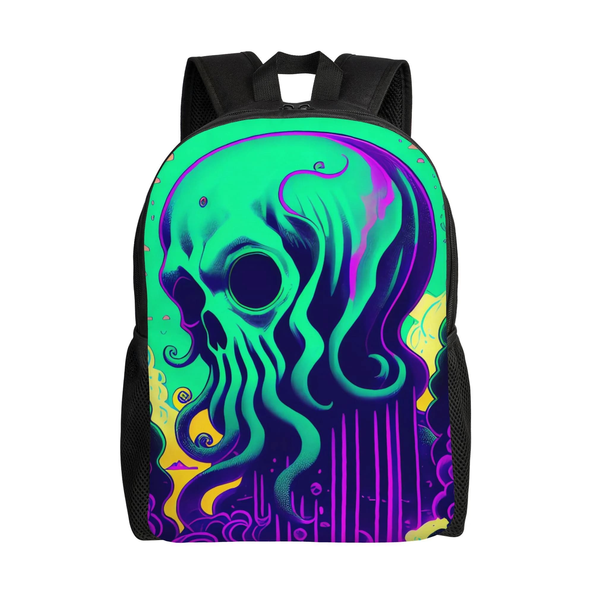 Zaino classico Cthulhu a strato singolo - Borsa da viaggio minimalista a tema Cthulhu, design compatto ma capiente